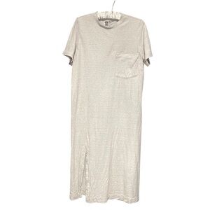 Osklen Vestido Rustic Tshirt Midi Dress Size‎ S Minimalist Casual Simple Country